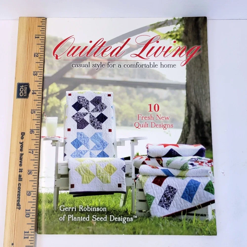 Planted Seed Designs Quilted Living Book 10 Patterns Gerri Robinson Crafts